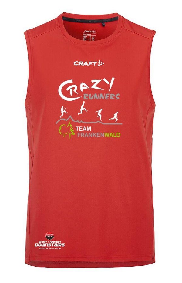 Craft Basic Laufshirt Rush 2.0 Singlet Herren Crazy Runners