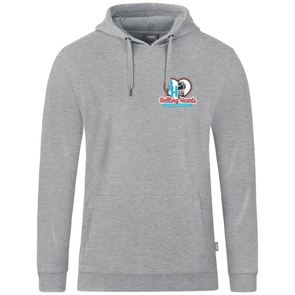 ROLLING HEARTS Hoodie JAKO Unisex/Kinder grau melliert