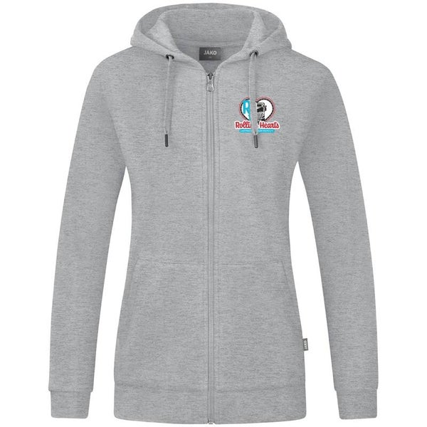 ROLLING HEARTS Hoodiejacke JAKO Damen grau melliert