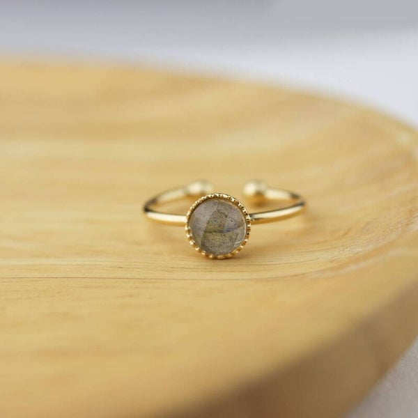 Bague ajustable Labradorite