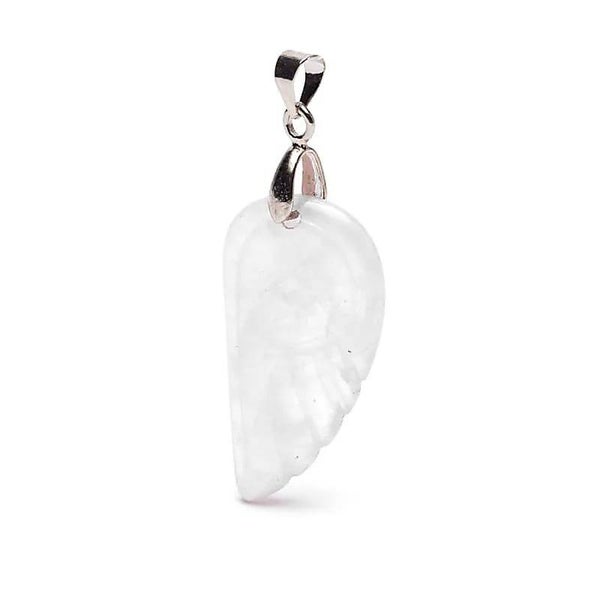 Pendentif ailes d’ange en cristal de roche
