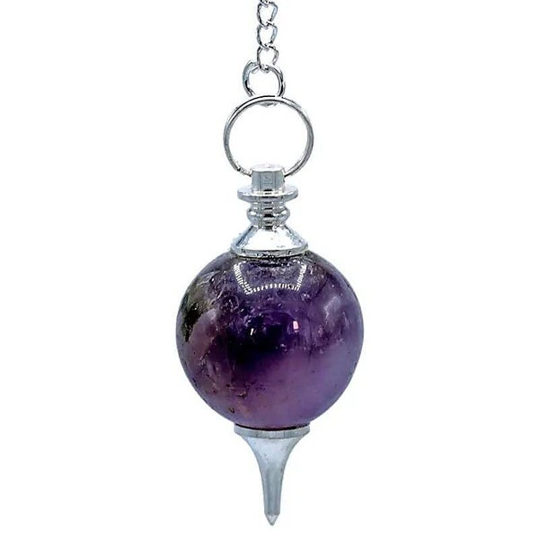 Pendule Améthyste chaînette Chakra