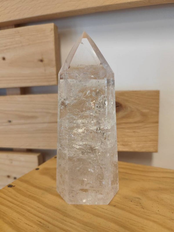 Pointe de cristal de roche