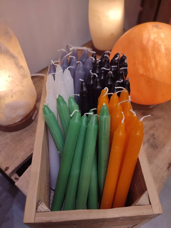 Bougies teintées dans la masse
