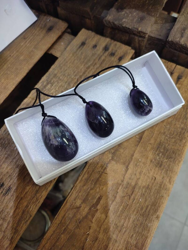 Coffret oeufs de Yoni Améthyste