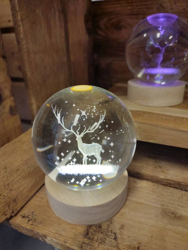 Boule lumineuse Cerf