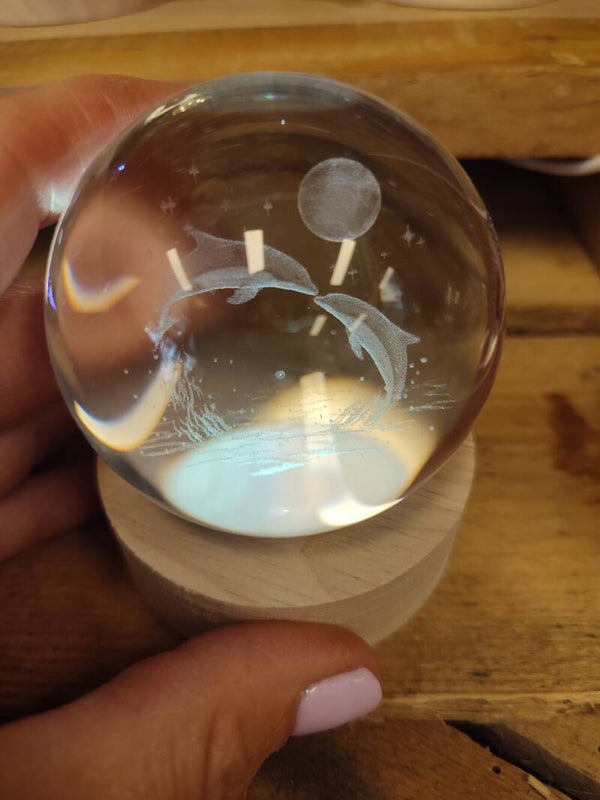 Boule lumineuse dauphin