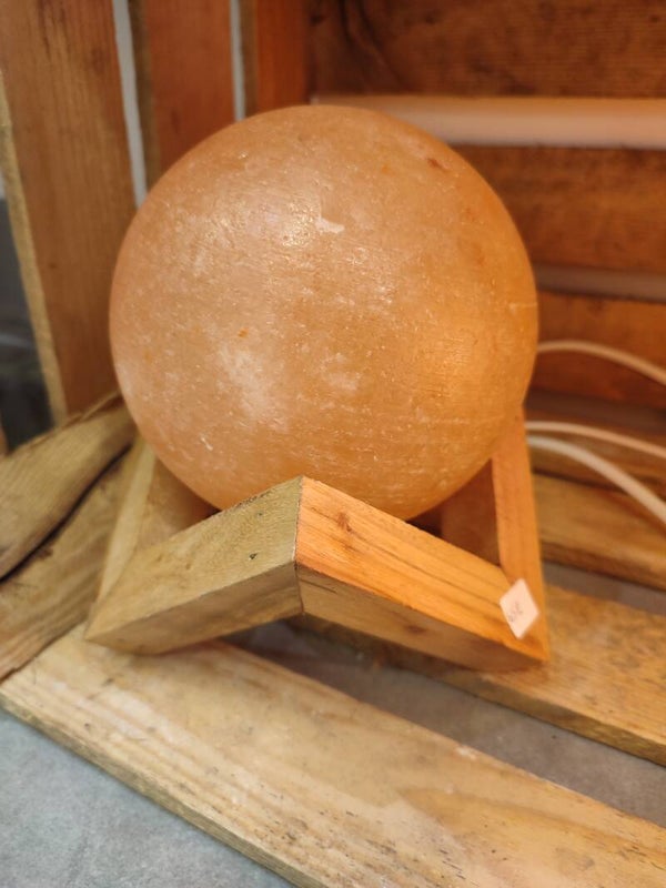 Lampe de sel sphère sur socle