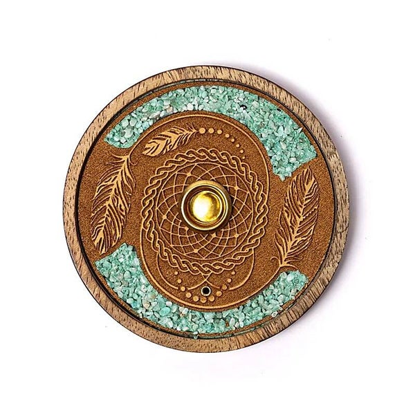 Brûle-encens bâtons et cônes attrape-rêves amazonite