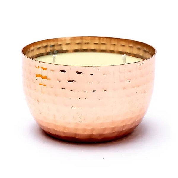 Bougie parfumée Vata tubéreuse jasmin à 2 mèches en pot