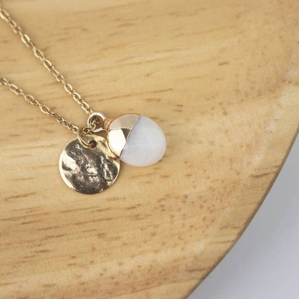 Collier Agate blanche