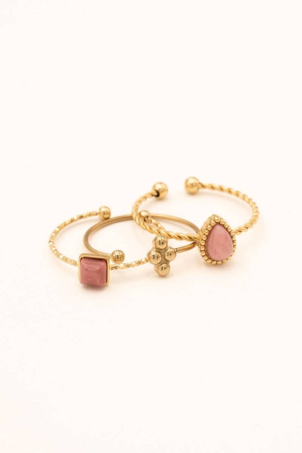 Bohm trio Rhodonite
