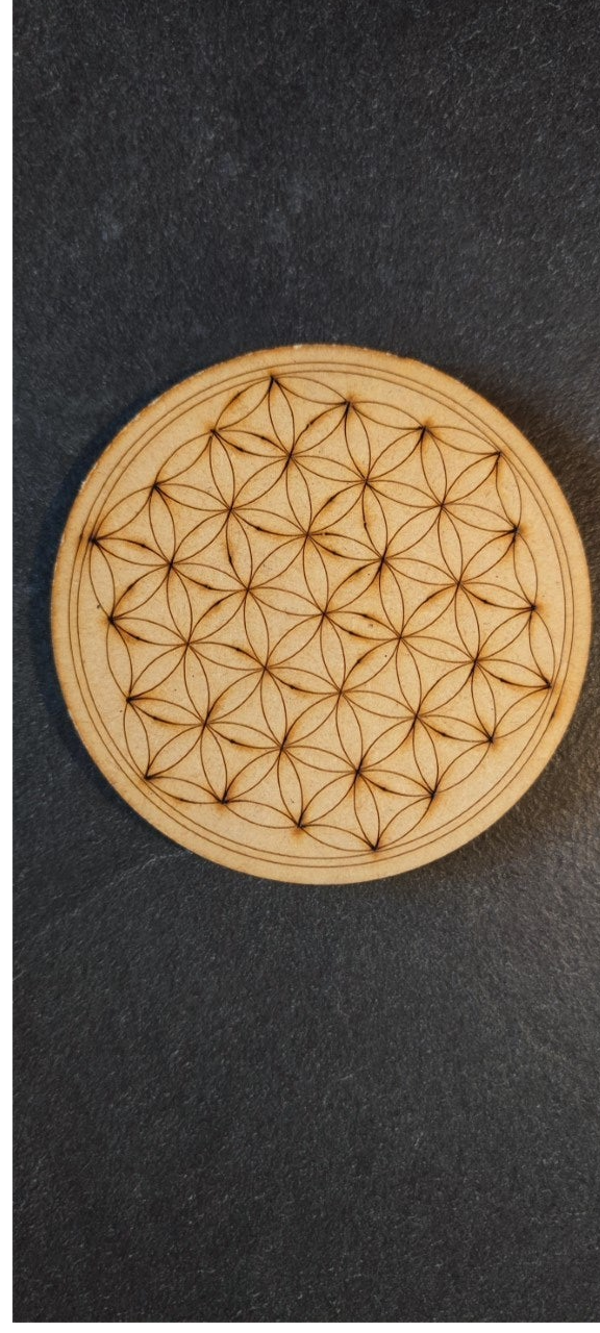 Fleur de vie bois plein