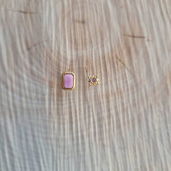 Boucles d'oreilles Rhodonite