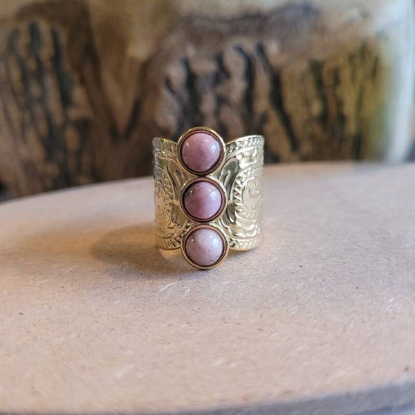 Bague en Rhodonite