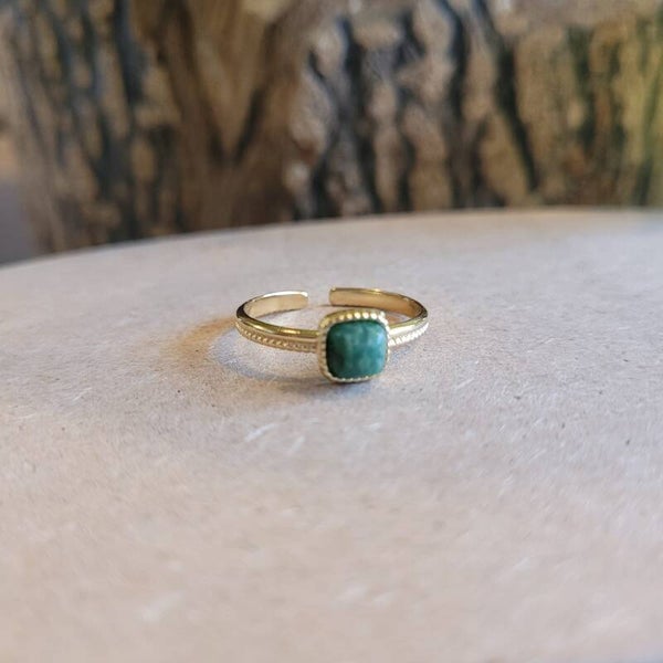 Bague Jaspe Vert
