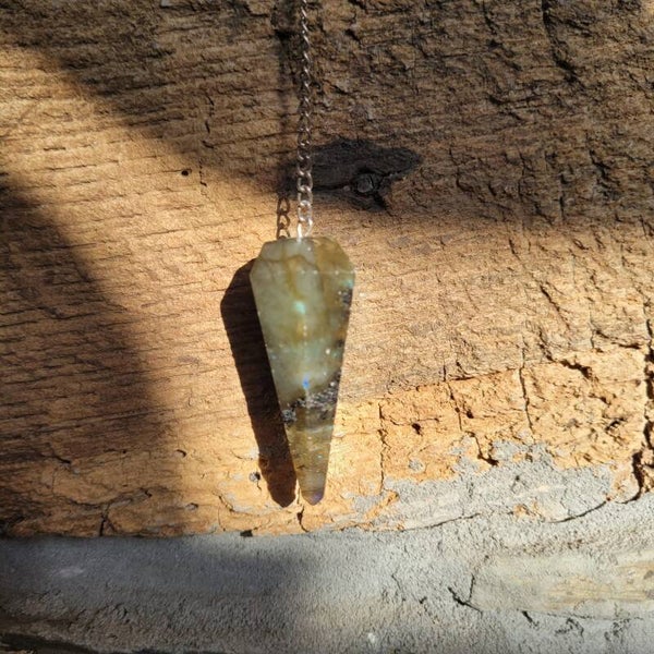 Pendule Pierre Labradorite