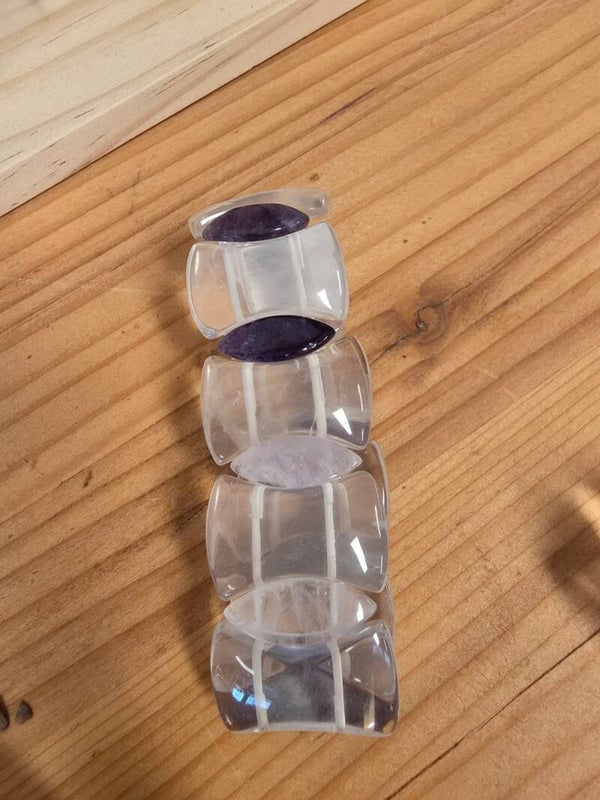Cristal de roche Améthyste