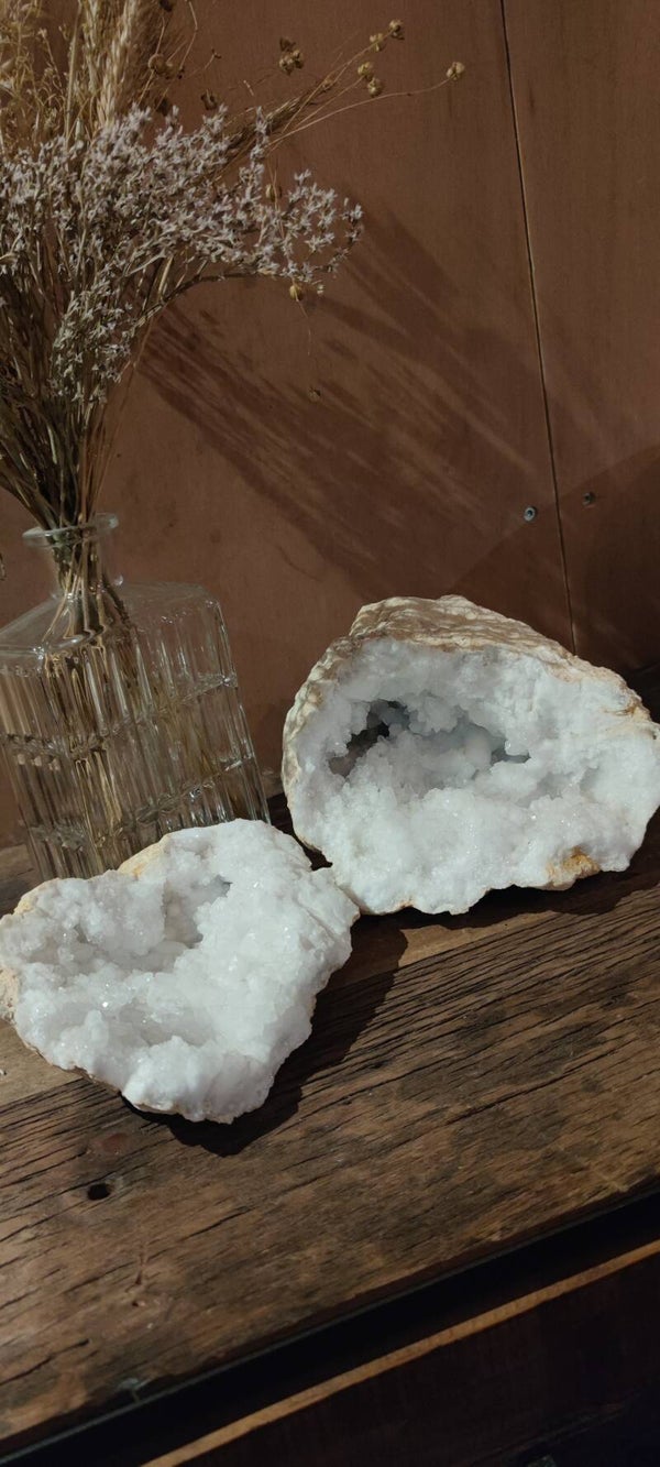 Géode de Cristal de Roche ( double)