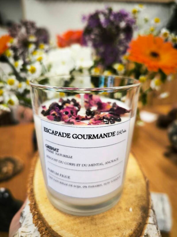 Bougie LH Créa Grenat