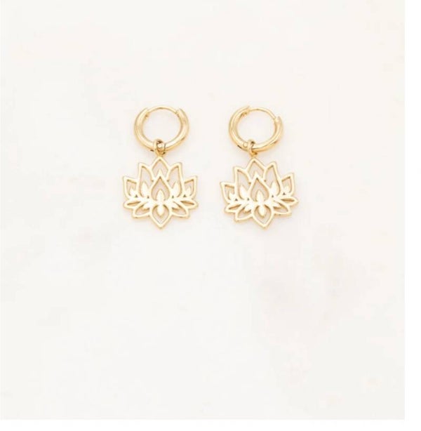 Boucle d oreilles Lotus