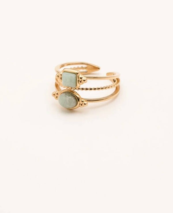Bague Amazonite