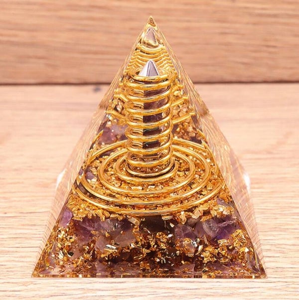 Orgonite pointe d'améthyste