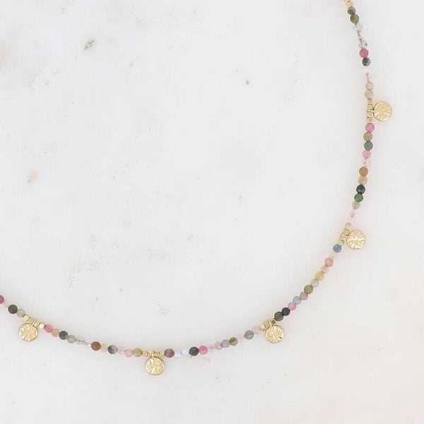 Collier Tourmaline Rose