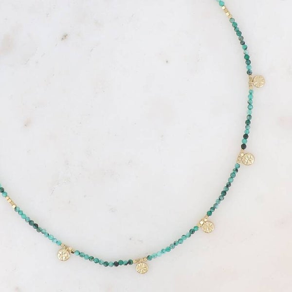Collier Agate Verte