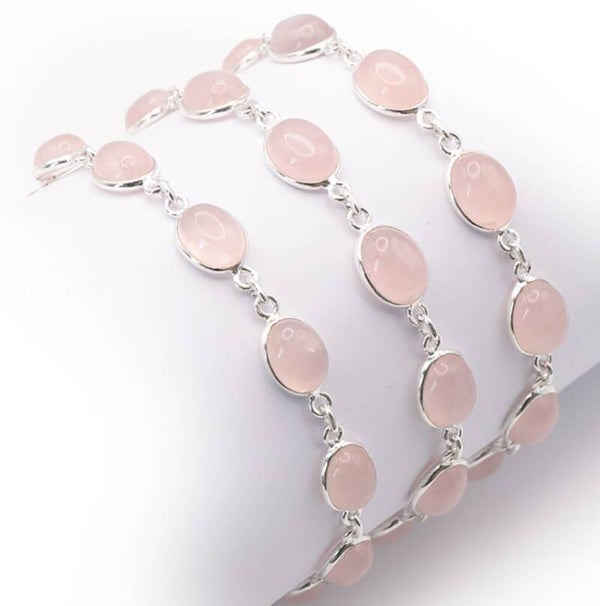 Bracelet argent 925 Quartz rose