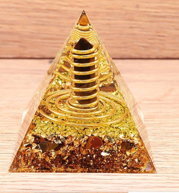 Orgonite pointe d'oeil de tigre