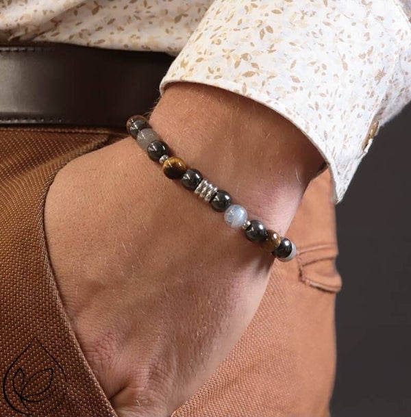 Hématite Oeil de tigre Labradorite