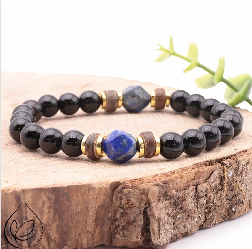 Onix Lapis Lazuli Bois