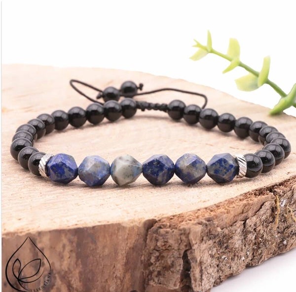 Onix Lapis Lazuli  réglable