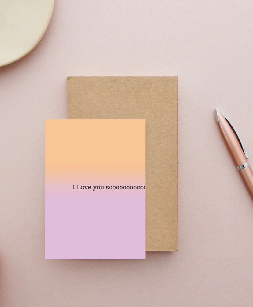 Ute Arnold Karte I love you sooooooo