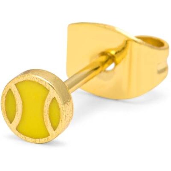 LULU COPENHAGEN Ohrstecker Tennis 1 Stück vergoldet