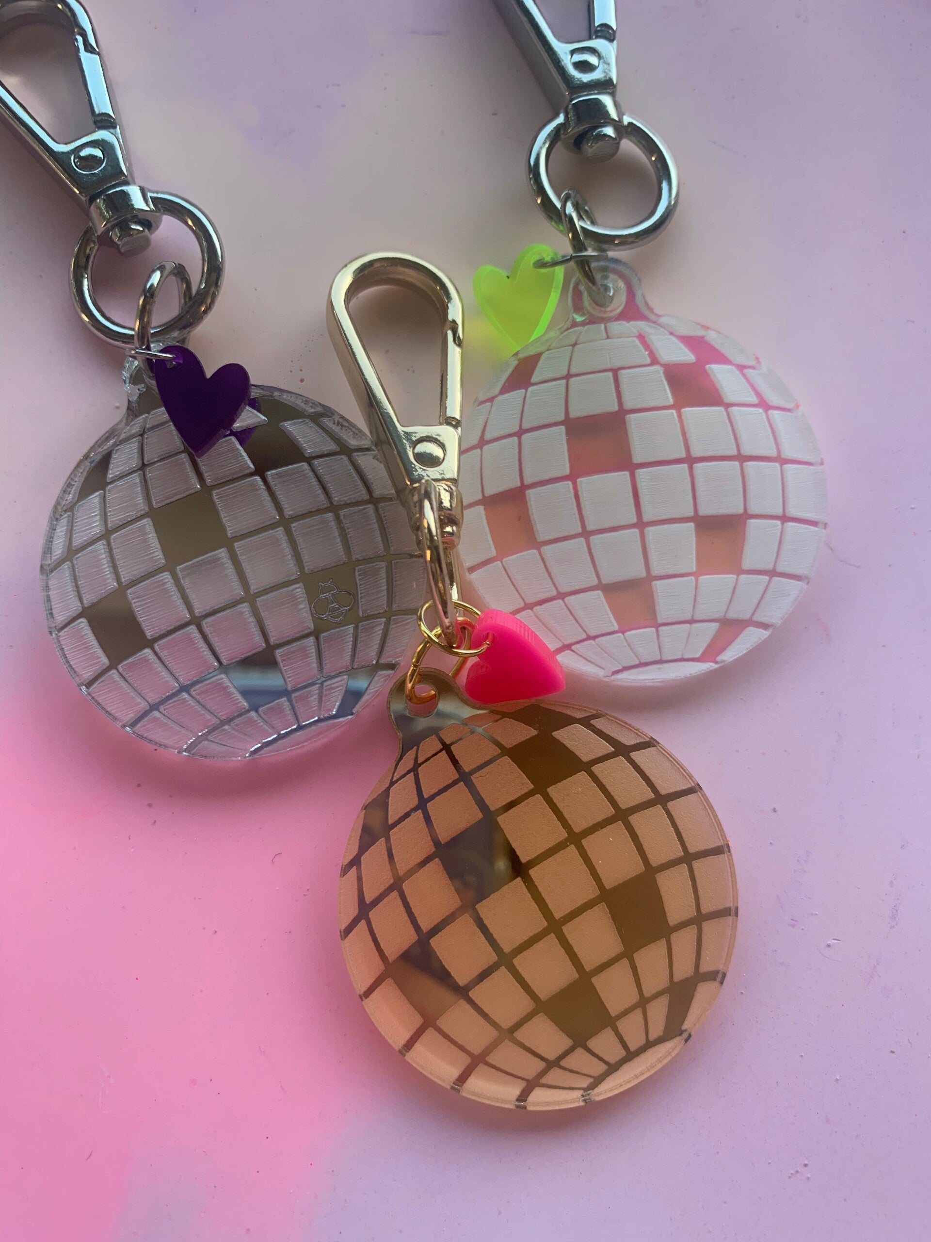 SMUK BI Schlüsselanhänger Discokugel klein #56