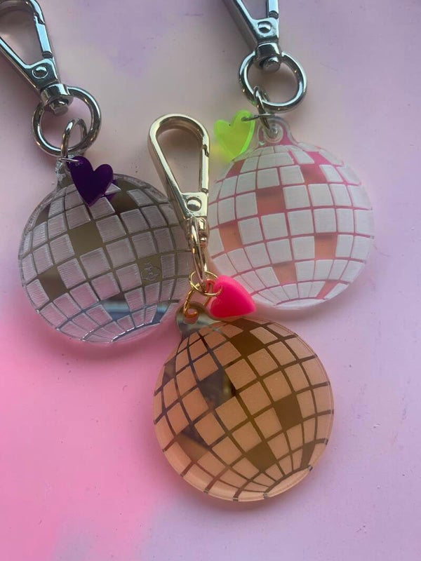 SMUK BI Schlüsselanhänger Discokugel klein #56