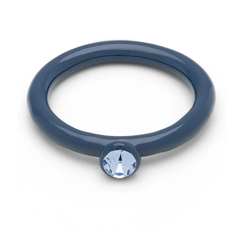 LULU COPENHAGEN Color Ring Crystal Retro Dark Blue