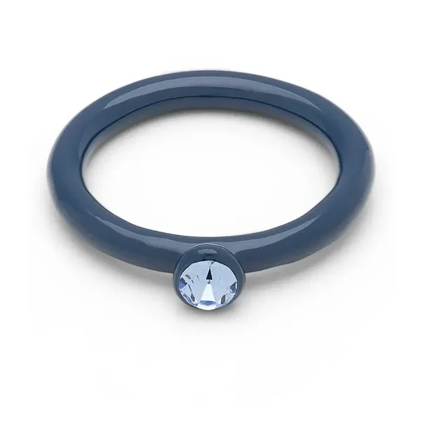 LULU COPENHAGEN Color Ring Crystal Retro Dark Blue