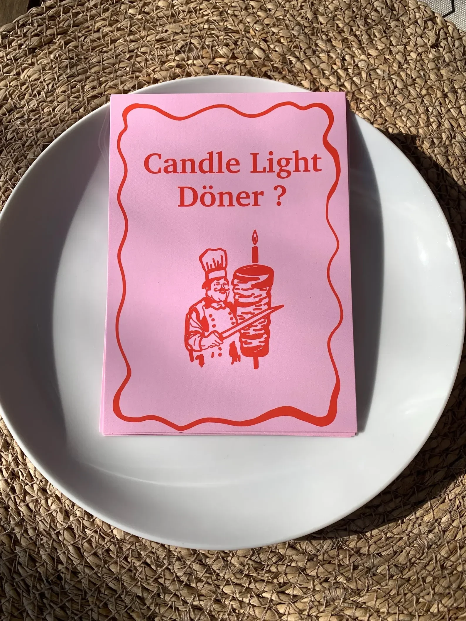 Ute Arnold Karte candle light Döner