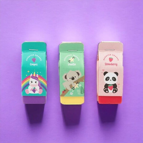 LEGAMI Set aus 3 Radiergummis mit Duft