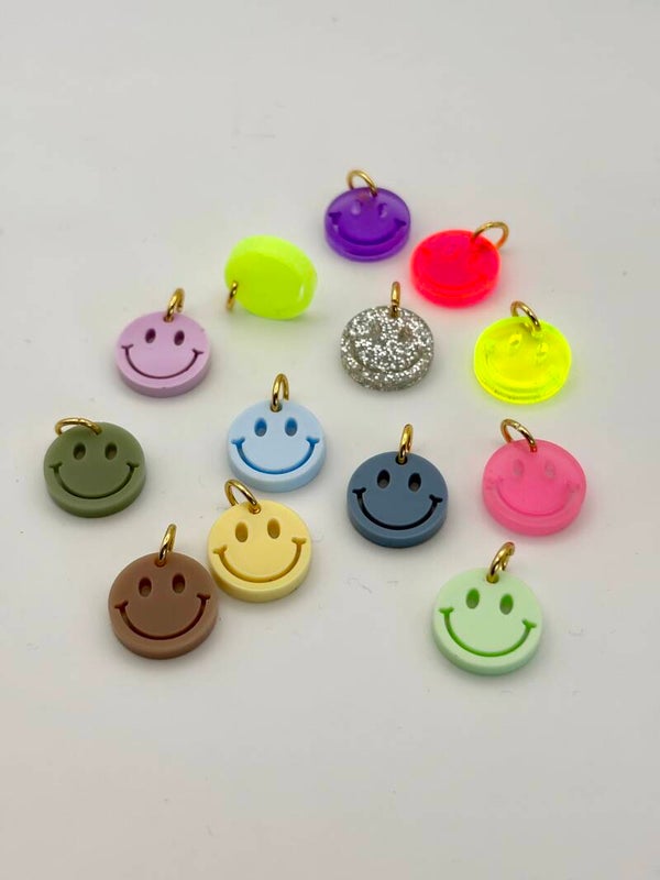 SMUK BI Anhänger "little Smiley" Silber Öse
