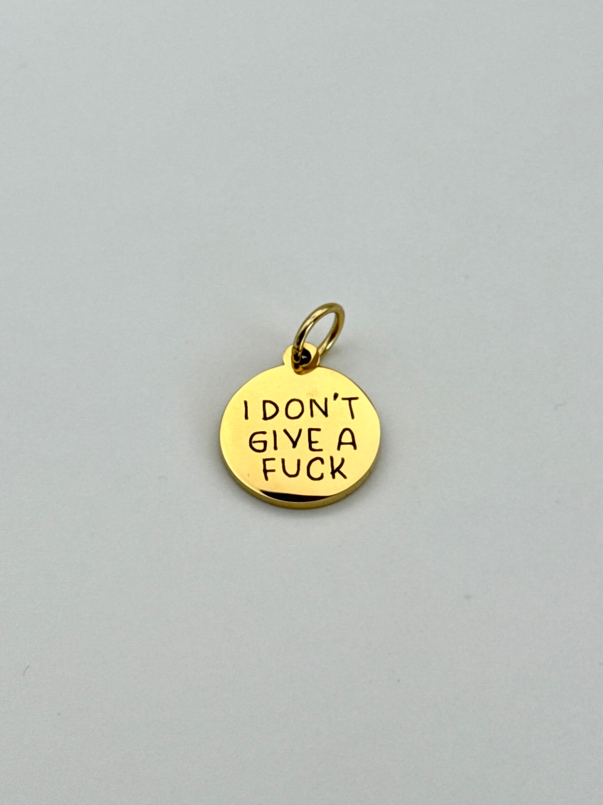 SMUK BI Medaillon "I don´t give a fuck"