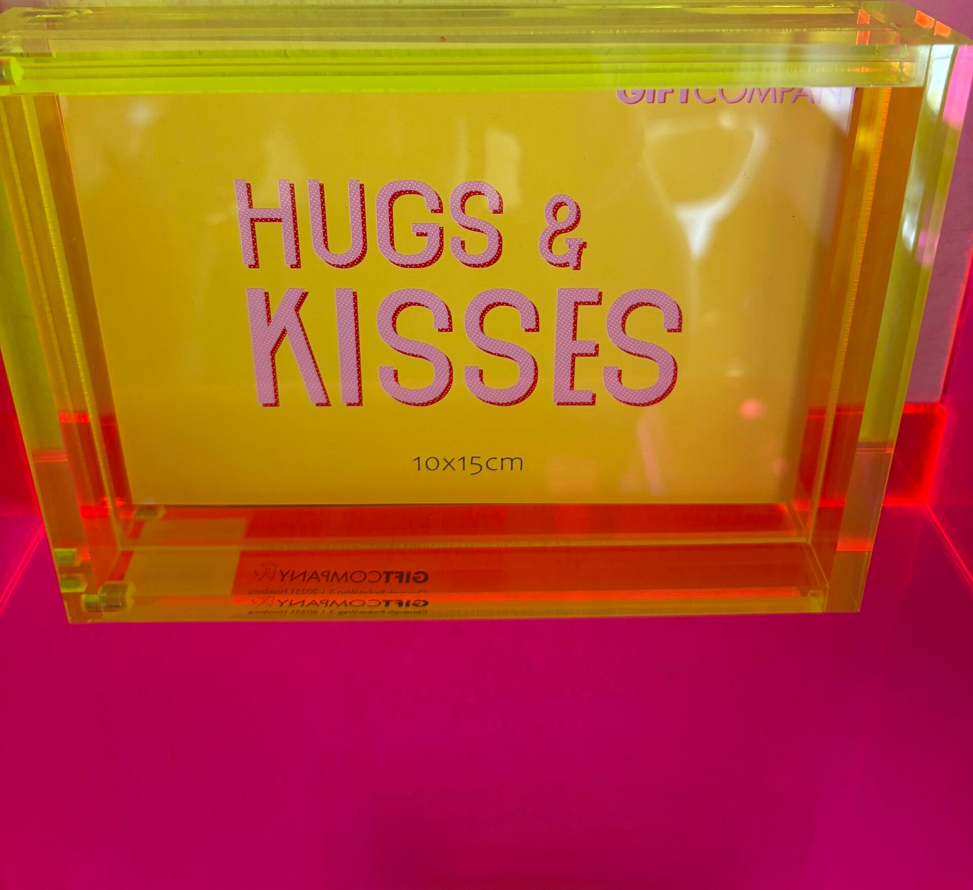 Gift Company Bilderrahmen Acryl neongelb / grün