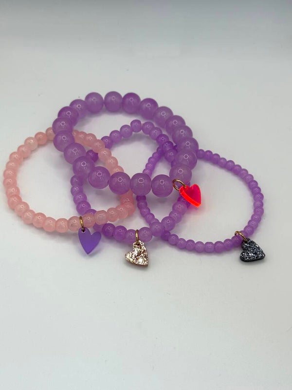 SMUK BI Valentine Armband aus Glasperlen