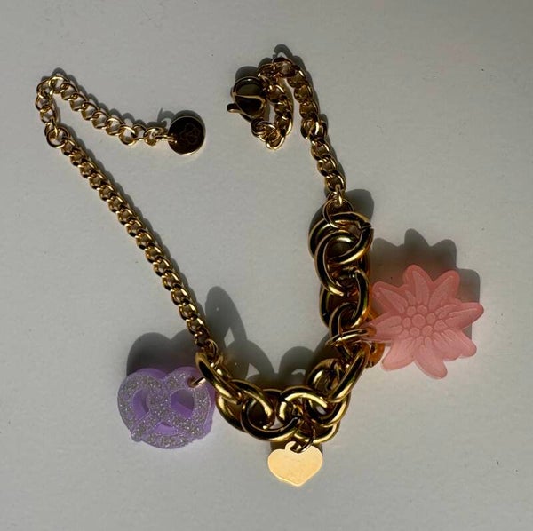 SMUK BI „Wiesn Charm“ Armband Gold Berry #196