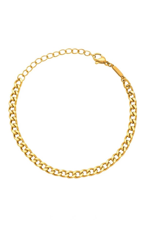 LULU COPENHAGEN Panzer Armband gold