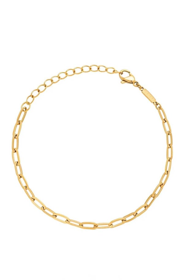 LULU COPENHAGEN Paperclip Armband gold