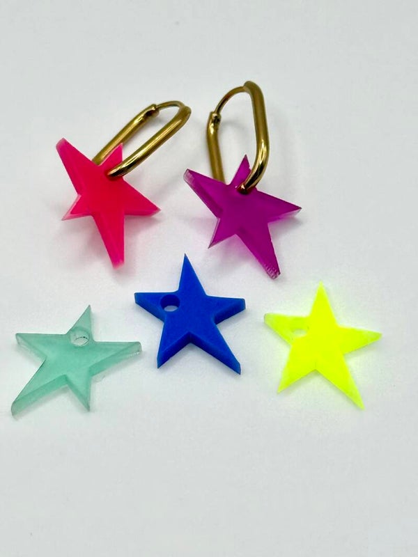 SMUK BI Anhänger Basic Creolen "Star"